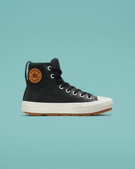 Tenisi Inalti Fete Converse Color Piele Chuck Taylor All Star Berkshire Boot Negrii | RO 13NISA174